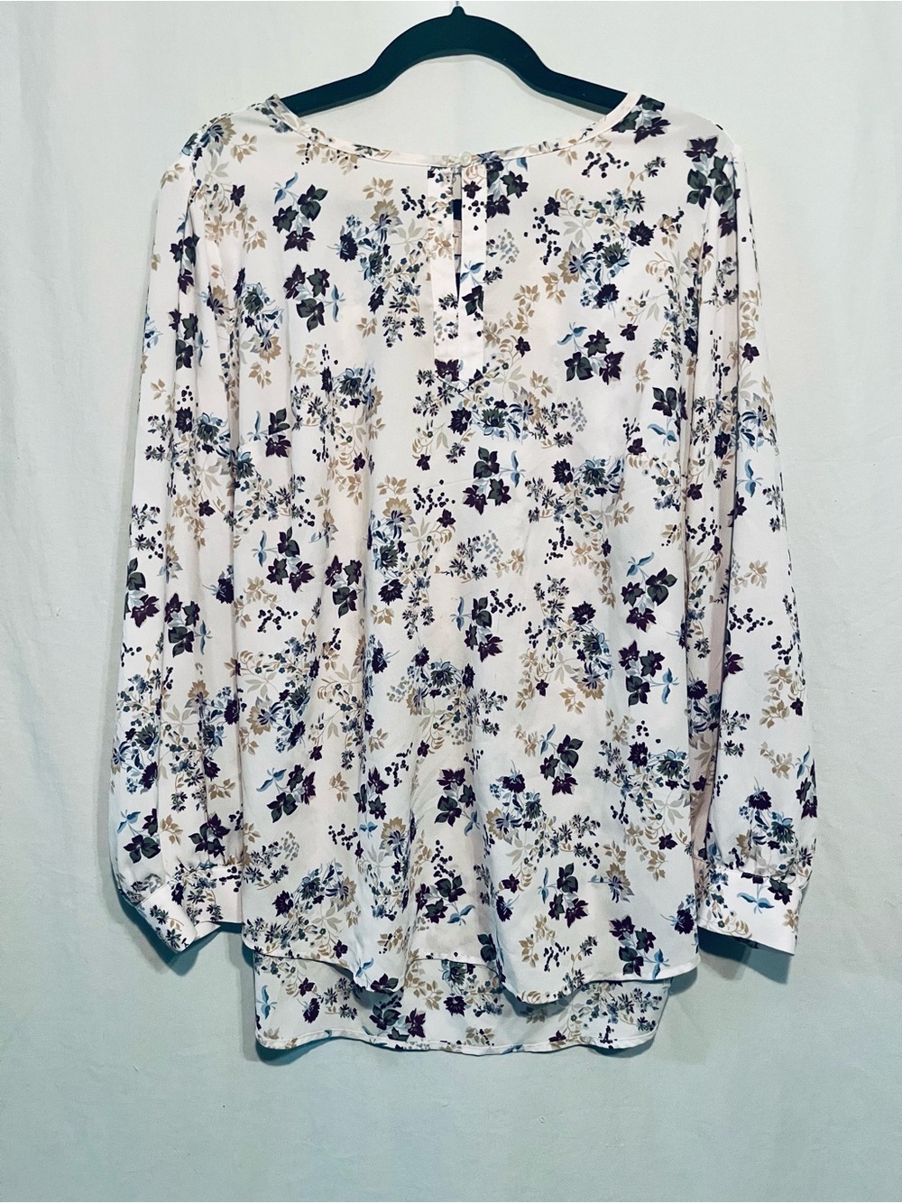 White Blouse with Floral Print